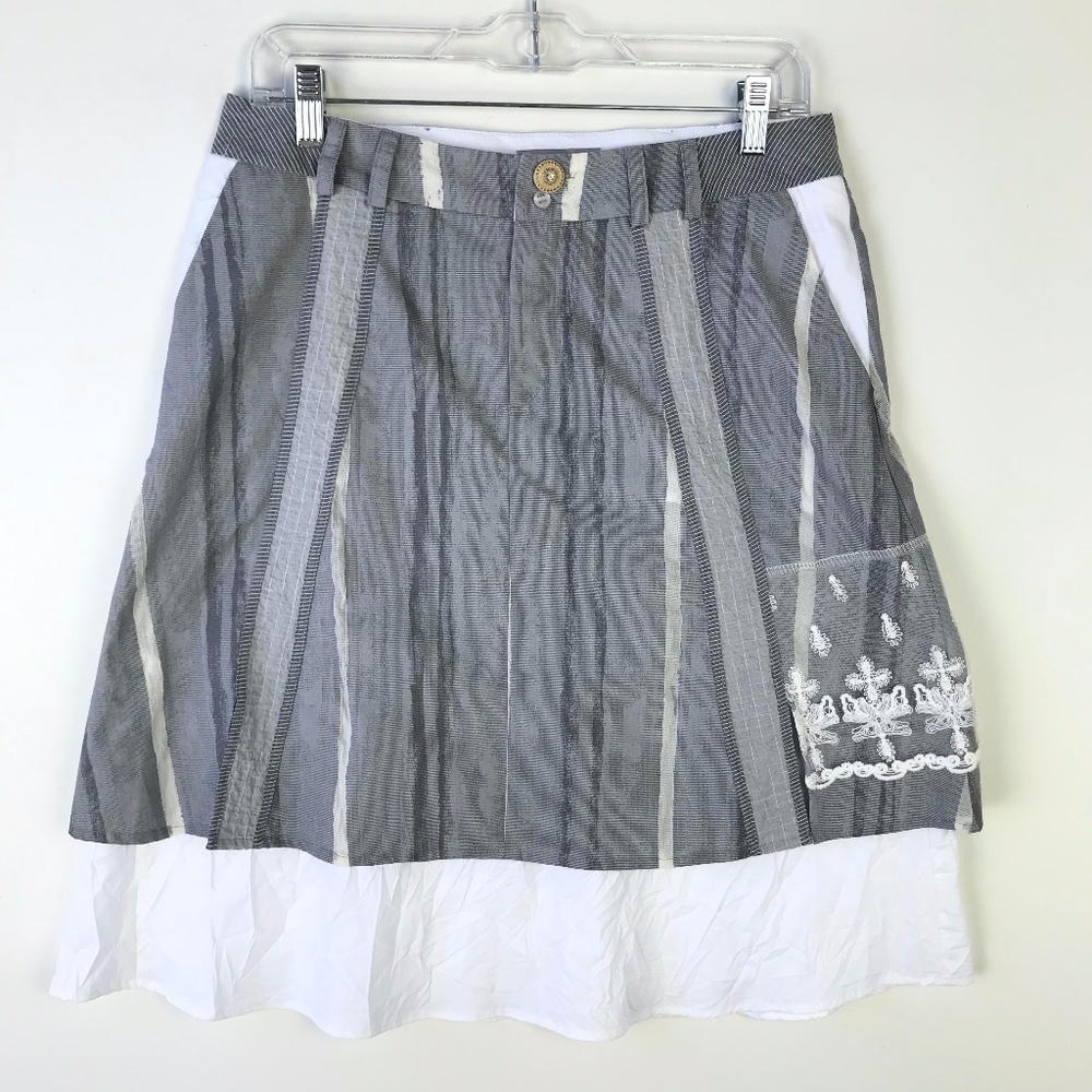 CocoMenthe A-Line Skirt w Pockets Sz 1 #2046